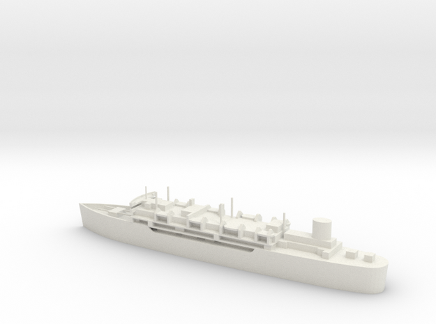 1/600 Scale SS Sanctuary Hospital Ship in White Natural Versatile Plastic