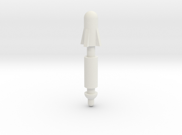 DF Android Rocket in White Natural Versatile Plastic