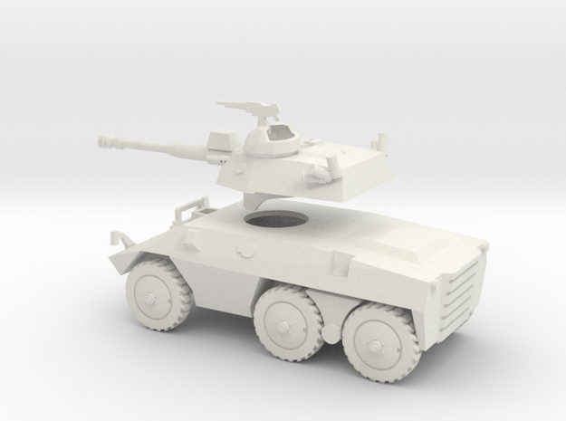 036K EE9 Cascavel with Separated Turret 1/72 in White Natural Versatile Plastic
