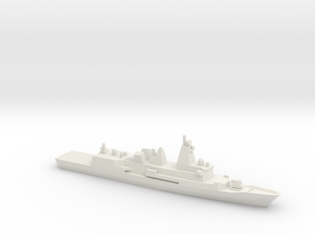 Anzac-class frigate (New Zealand Refitted), 1/1800 in White Natural Versatile Plastic
