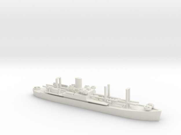 1/1250 Scale USS Newenham AP-172 in White Natural Versatile Plastic