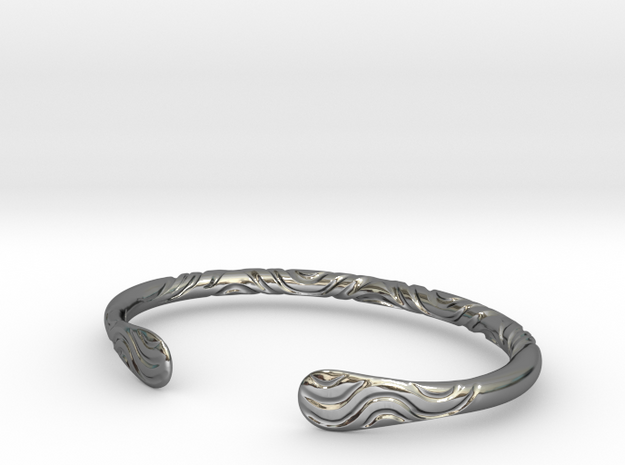 Bracelet Weave Ornament in Fine Detail Polished Silver
