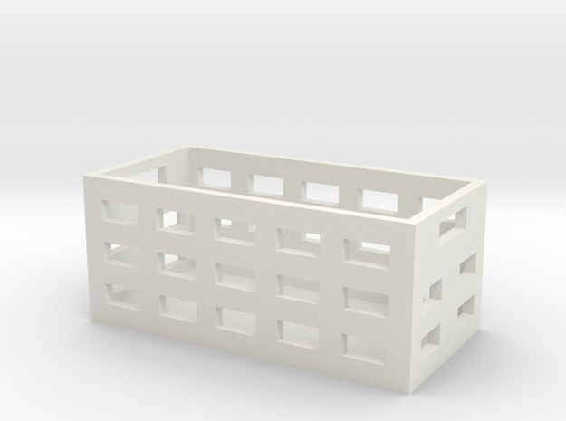 1/10 Scale Rig Basket in White Natural Versatile Plastic