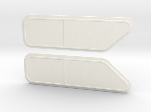 KW Bunk Cap for stock cab, side windows in White Processed Versatile Plastic