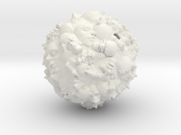 Earth 2500 AD in White Natural Versatile Plastic