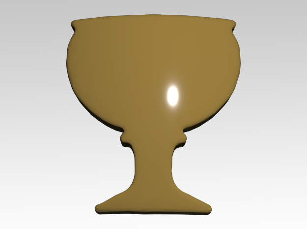 Chalice 3 Shoulder Icons x50 in Tan Fine Detail Plastic