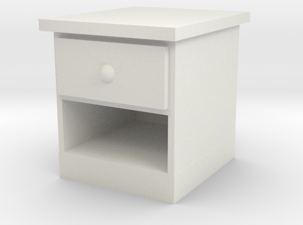 End Table 1/24 in White Natural Versatile Plastic