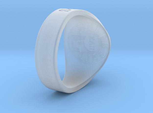 Muperball Anduin Ring S17 in Tan Fine Detail Plastic