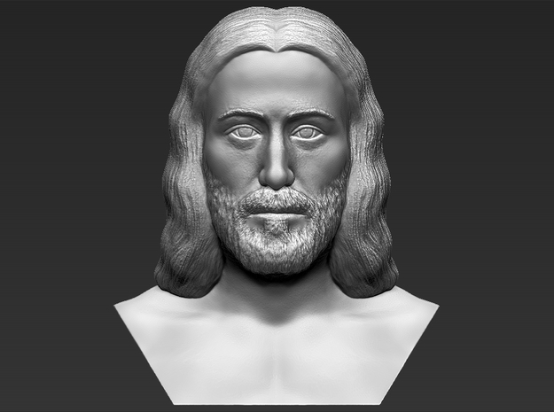 Jesus reconstruction based on Shroud of Turin  in White Natural Versatile Plastic