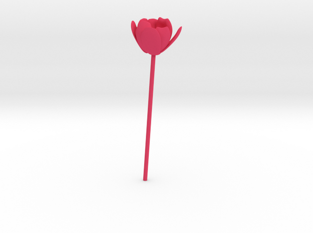 Tulip in Pink Processed Versatile Plastic
