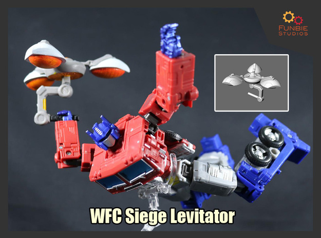 Transformers WFC Siege Levitator in White Natural Versatile Plastic