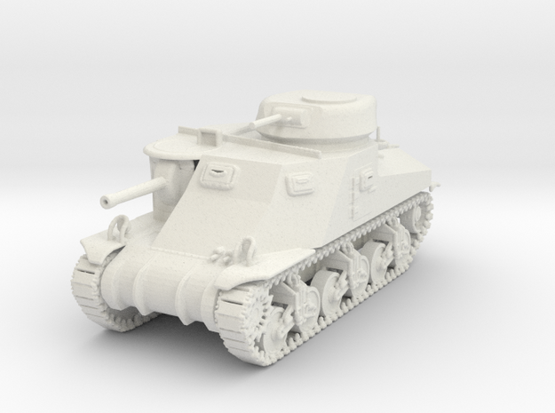 1/87 Scale M3 Grant Tank in White Natural Versatile Plastic