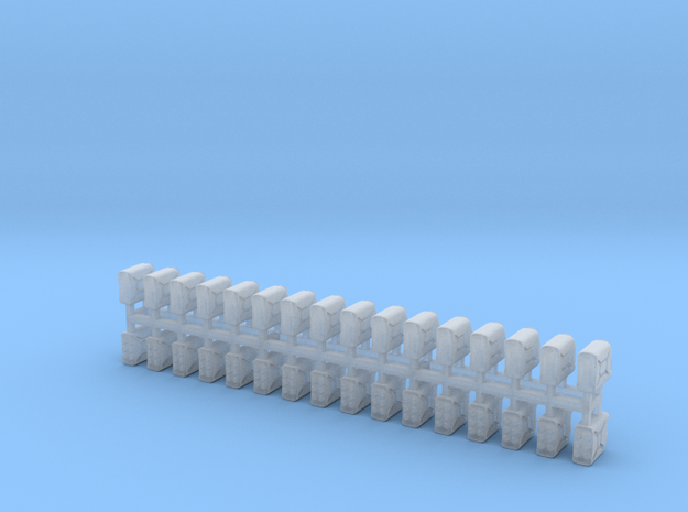Modern Jerrycans 1/72 scale 30 pcs in Smooth Fine Detail Plastic