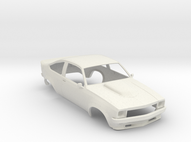 1:24 Holden Torana A9X 2 Door in White Natural Versatile Plastic