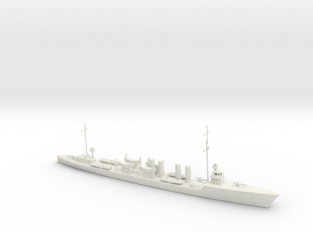 1/600 Scale USS Allen (Sampson Class) DD-66 in White Natural Versatile Plastic