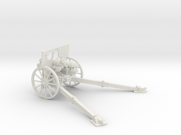 1/35 QF 3.7 inch mountain howitzer in White Natural Versatile Plastic
