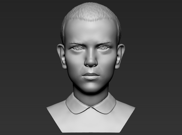 Eleven from Stranger Things bust in White Natural Versatile Plastic
