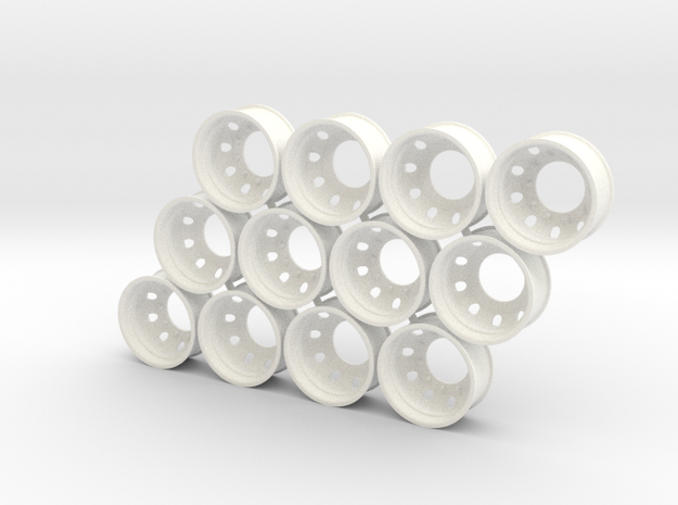 Lo/Tr-08-2020 Rims for Trailex-London in White Processed Versatile Plastic