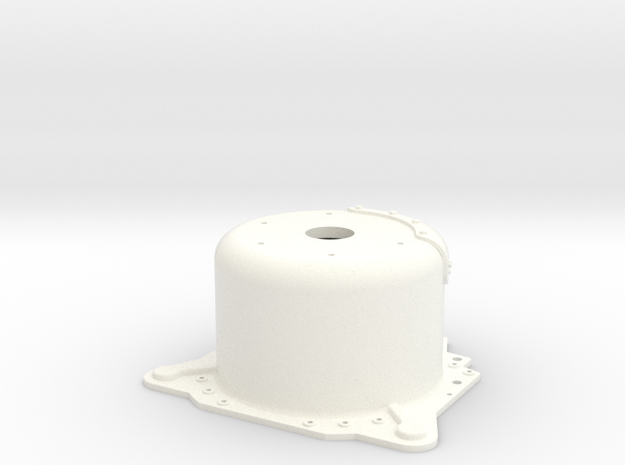 1/8 Lenco 9.4" Dp Bellhousing (No Starter Mnt) in White Processed Versatile Plastic