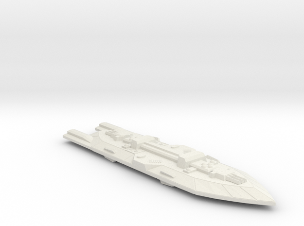 3788 Scale Frax X-Ship X-Command Cruiser (CCX) MGL in White Natural Versatile Plastic