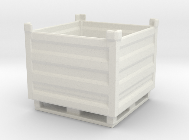 Palletbox Container 1/56 in White Natural Versatile Plastic