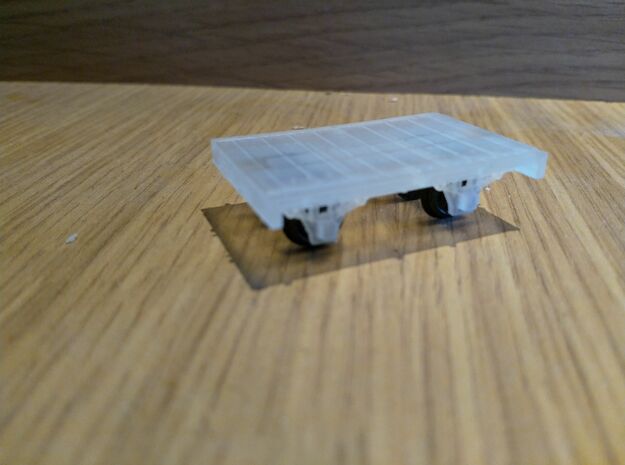 W&LLR Sheep Wagon as Flat - 2 Pack in Clear Ultra Fine Detail Plastic