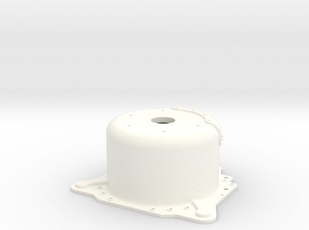 1/8 Lenco 8.625" Dp Bellhousing (No Starter Mnt) in White Processed Versatile Plastic