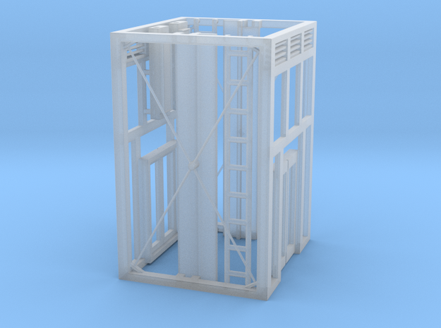 Aufzug Ein- Ausstieg offene Stahlkonstruktion beid in Smooth Fine Detail Plastic