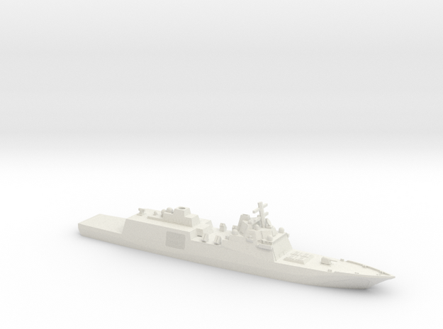 1/350 Scale US Navy New Frigate in White Natural Versatile Plastic