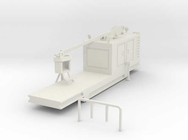 Ffestiniog Railway P-way box lift wagon in White Natural Versatile Plastic
