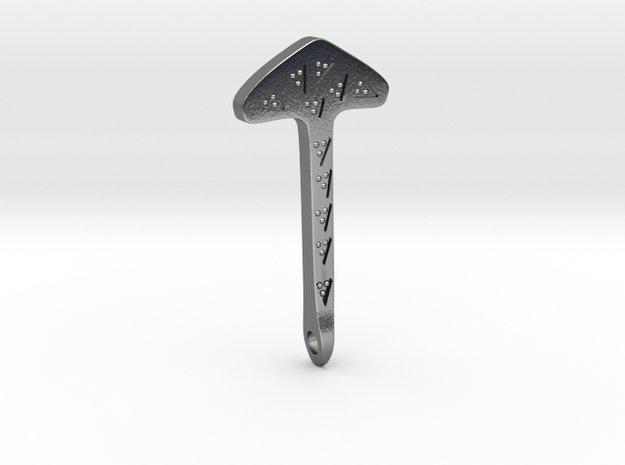 Hammer Pendant from South Lopham, Norfolk in Polished Silver