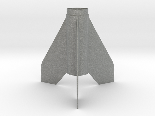 Scamp-style Fin Unit BT50 for 18mm motors in Gray PA12
