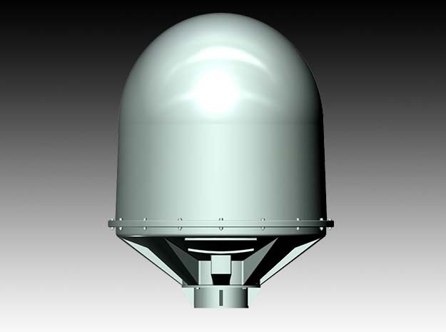 SeaTel 4006 Dome - ø 45 mm - 1:25 in White Natural Versatile Plastic