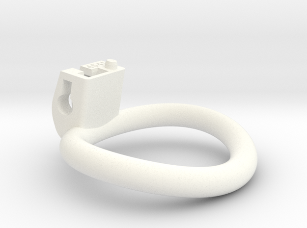 Cherry Keeper Ring - 46x41mm Wide Oval (~43.5mm) in White Processed Versatile Plastic