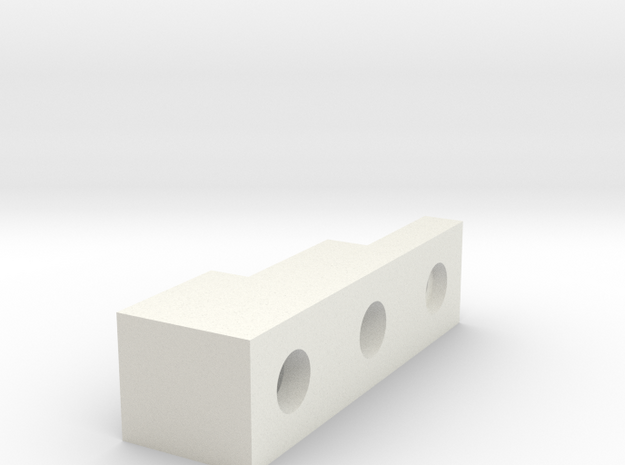 Front Block in White Natural Versatile Plastic
