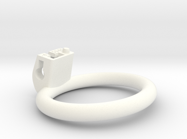 Cherry Keeper Ring - 50x45mm Flat -4° (~47.5mm) in White Processed Versatile Plastic