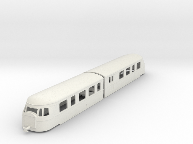 bl87-billard-a150d2-artic-railcar in White Natural Versatile Plastic