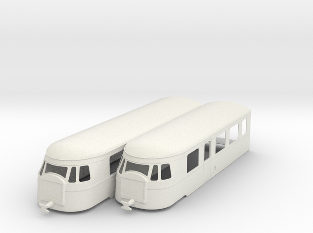 bl22-5-billard-a150d2-artic-railcar in White Natural Versatile Plastic