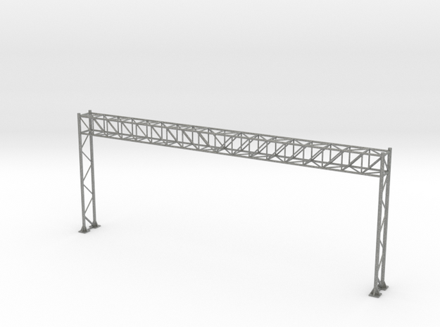 HO Scale Sign Gantry 193mm in Gray PA12