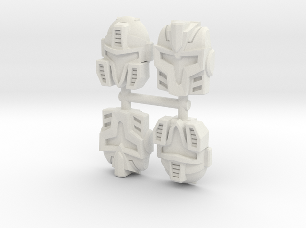 Cyberjet Faceplate 4-Pack in White Natural Versatile Plastic