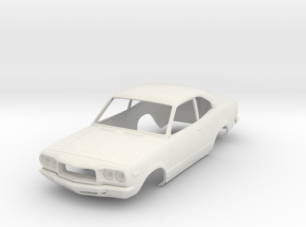 1:24 Mazda RX3-Coupe in White Natural Versatile Plastic