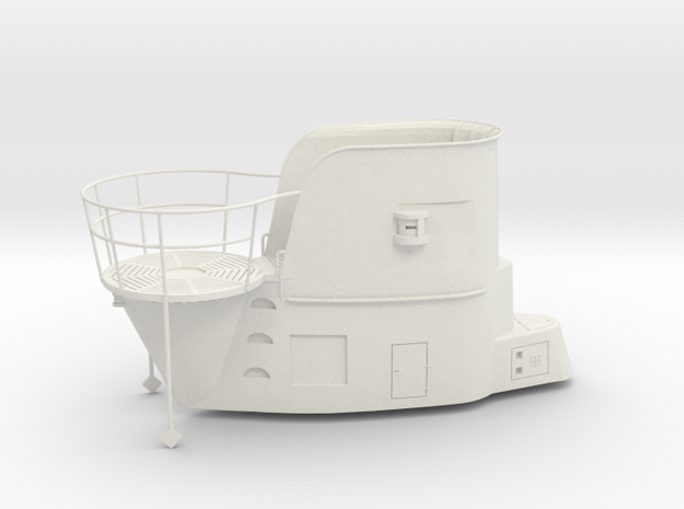 1/32 Uboot II/B Conning Tower in White Natural Versatile Plastic