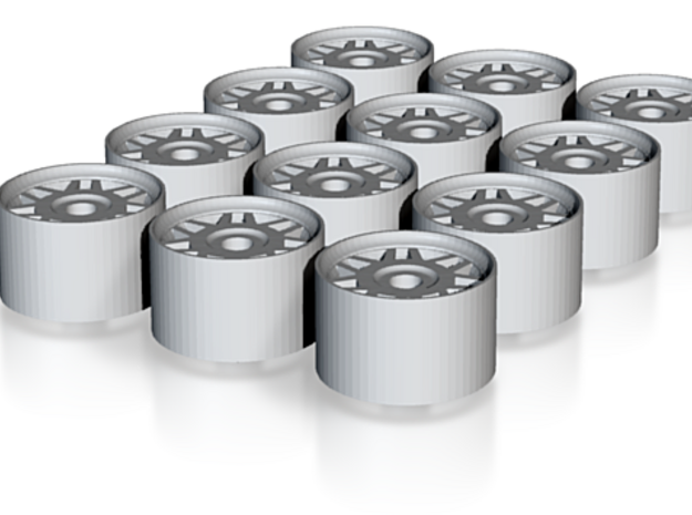 Digital-Fifteen52 Snowflake rims for Hot Wheels (9 in Fifteen52 Snowflake rims for Hot Wheels (9mm)