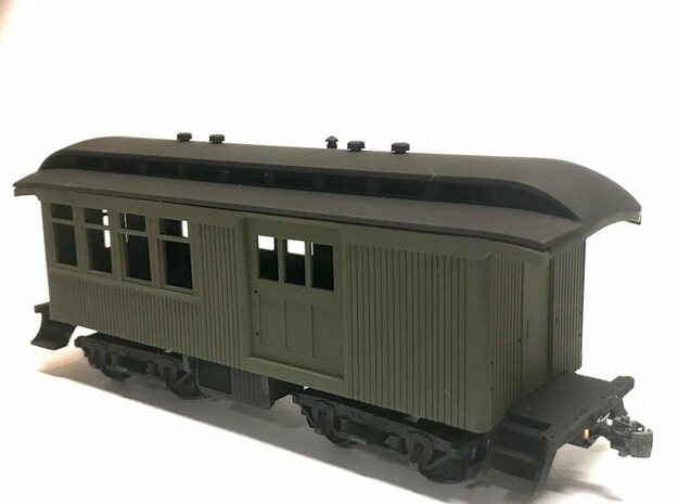 Sierra Railway combine 5 (Ho Scale) in Tan Fine Detail Plastic