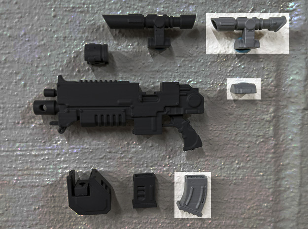 PRHI Large Modular Rifle- Standard Sprue in Smoothest Fine Detail Plastic