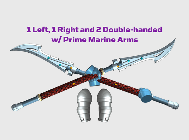 4x Energy Spear: Draco - Prime Set in Tan Fine Detail Plastic