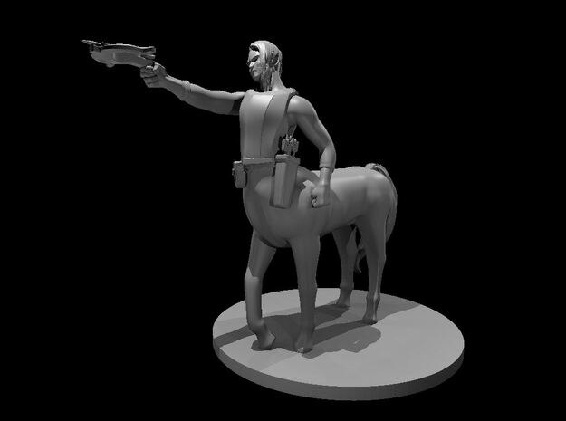 Centaur Male Sorcerer with Crossbow in White Natural Versatile Plastic