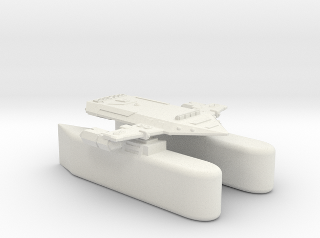 3788 Scale Orion Heavy Fleet Transport, Klingon in White Natural Versatile Plastic