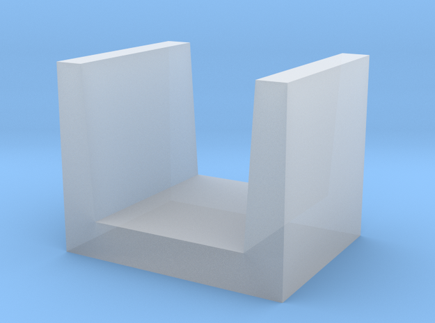 U-shaped Block concrete in Tan Fine Detail Plastic
