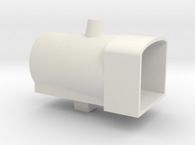 Wooden Train Boiler V2 (Build Your Own Engine) in White Natural Versatile Plastic
